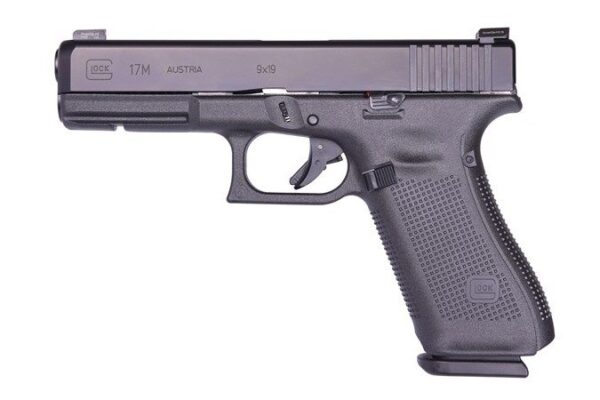 Professionelle Glock G17M 9mm Pistole mit Ameriglo Agent Night Sights – Die offizielle FBI-Version mit verbesserten Nachtvisieren und Markierungsfunktionen. Jetzt die Premium-Dienstpistole mit Sonderausstattung kaufen!