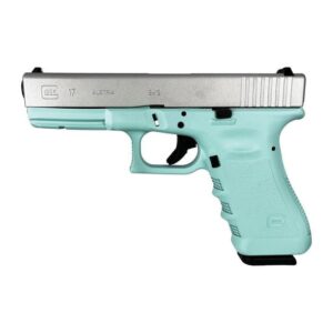 Glock G17 Gen 3 Custom Robin's Egg Blue/Crushed Silver Standard 9mm 4.49“ 17rds, Robin's Egg Blue kaufen